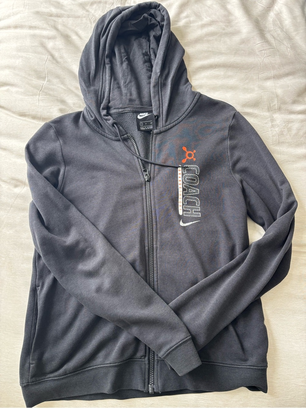 Orangetheory Coach Nike Black Full-Zip Hoodie
